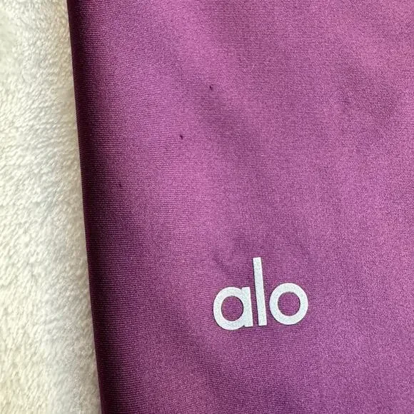 Alo Yoga Airlift Intrigue Bra + High-Waist Airlift Leggings Dark Plum Sz M Set - Picture 8 of 16